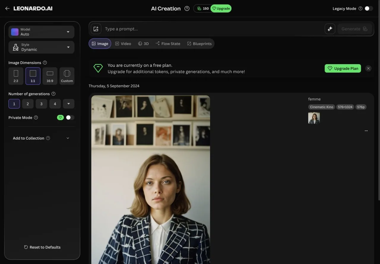 Leonardo AI screenshot