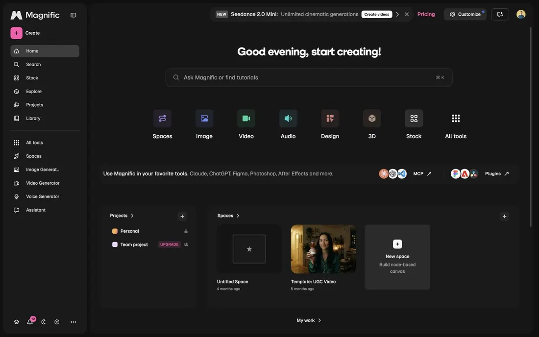Magnific screenshot