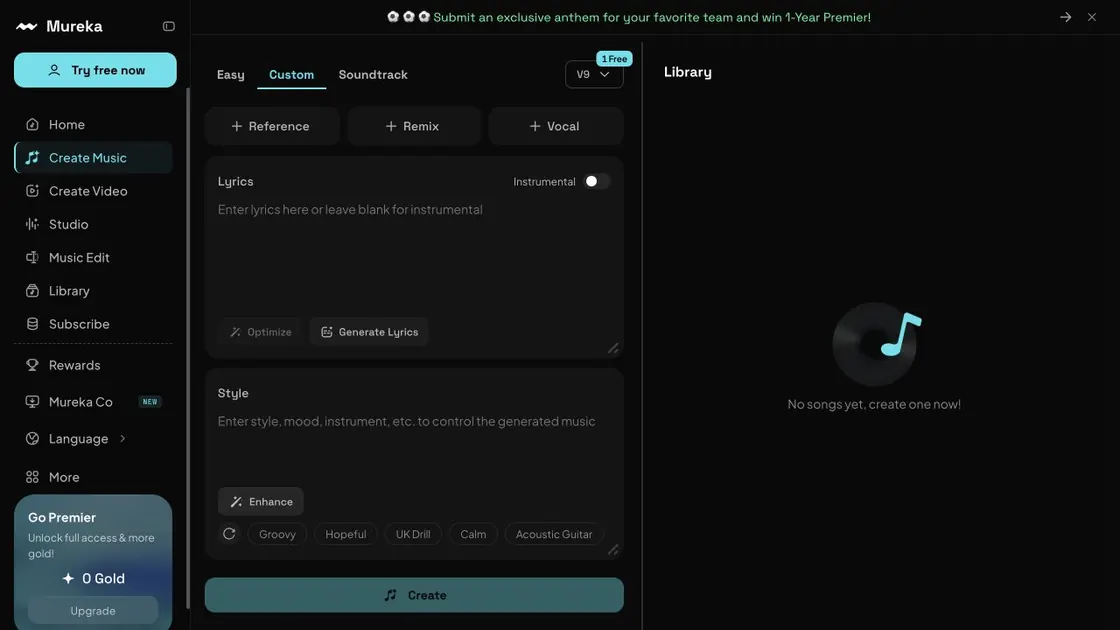 Mureka screenshot