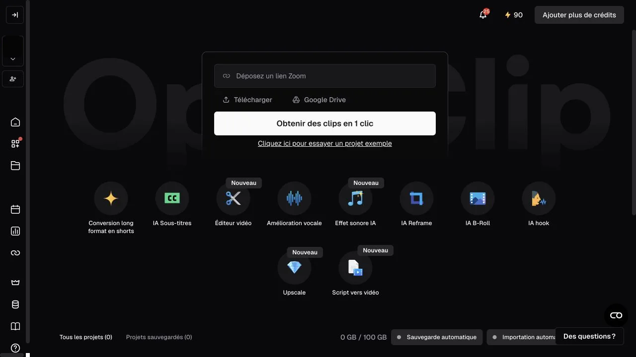 Opus Clip screenshot