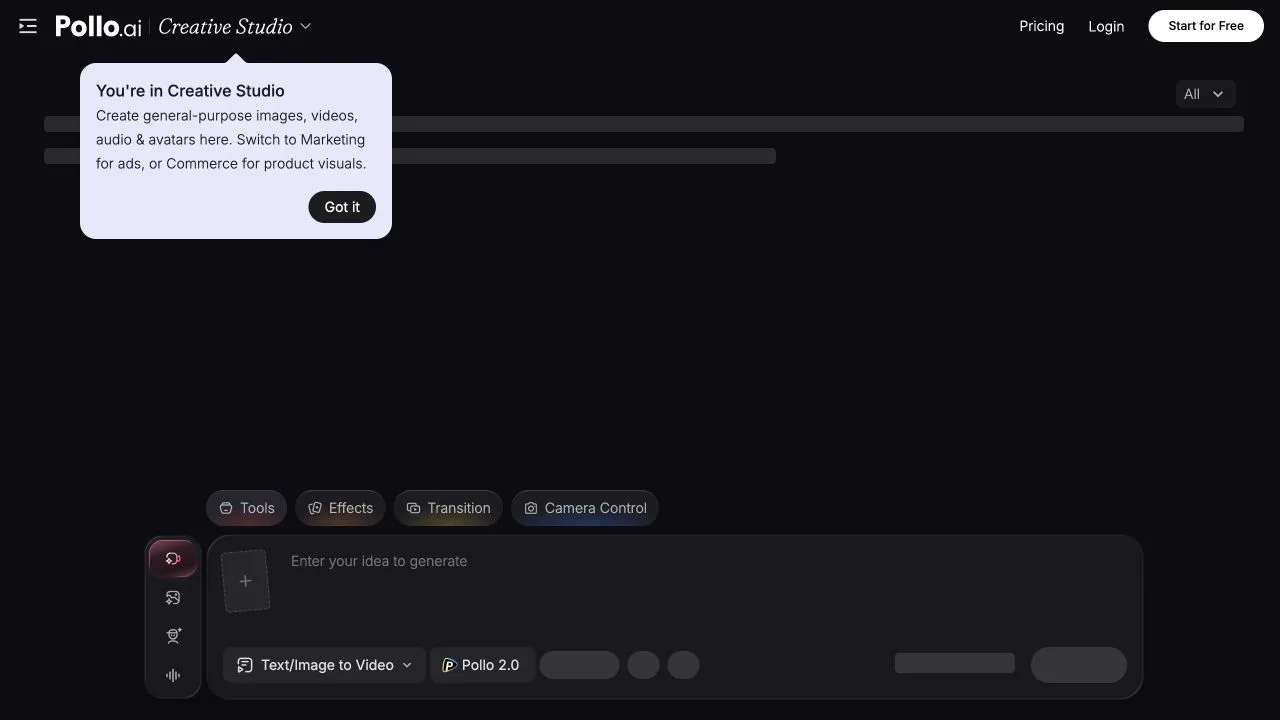 Pollo AI screenshot