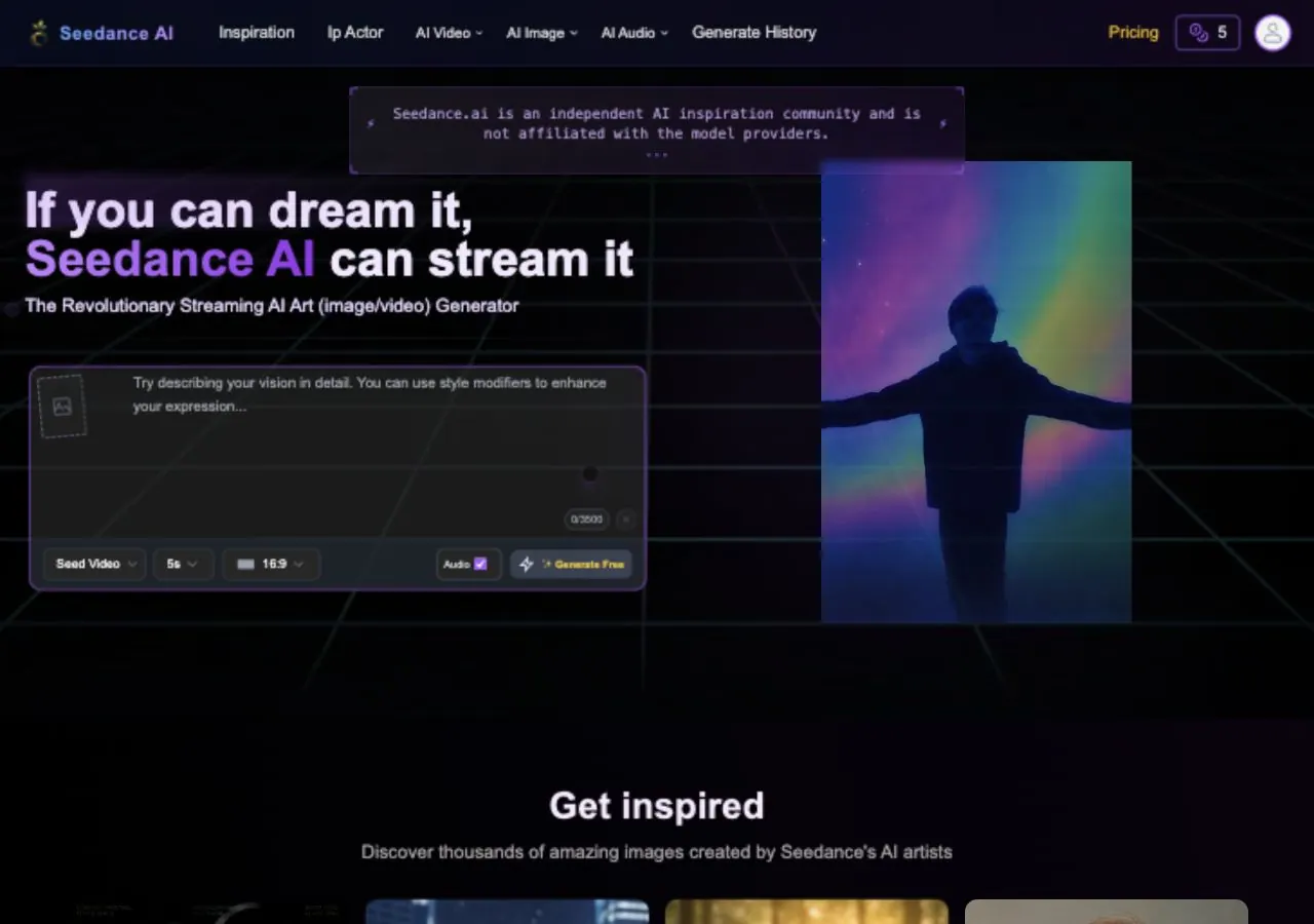 Seedance screenshot