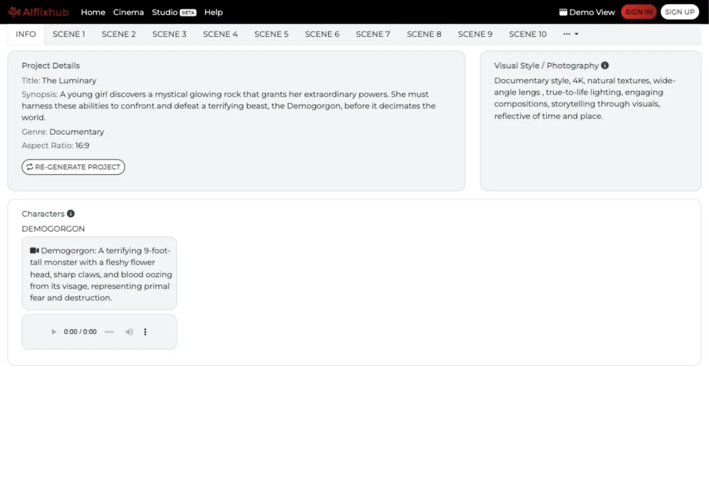 AIflixhub screenshot